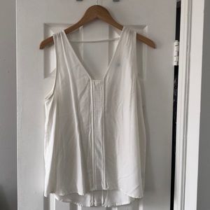 Naked Zebra white sleeveless top - L